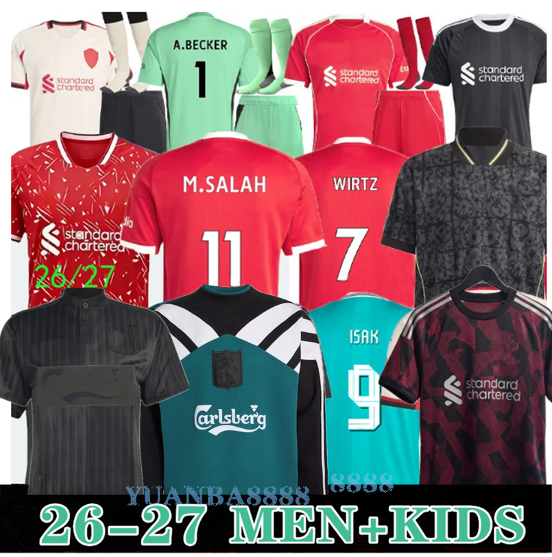 liverpool 2026 27 red soccer jerseys New Reproduction 1993 1995 Retro LFC football shirts S-4XL