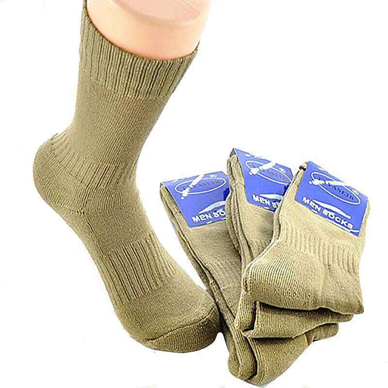 5 Pairs Nordic Sport Military happy Men Trekking Climbing Stockings Men's Compression Sock Cotton Army Long Socks For Man Z260314
