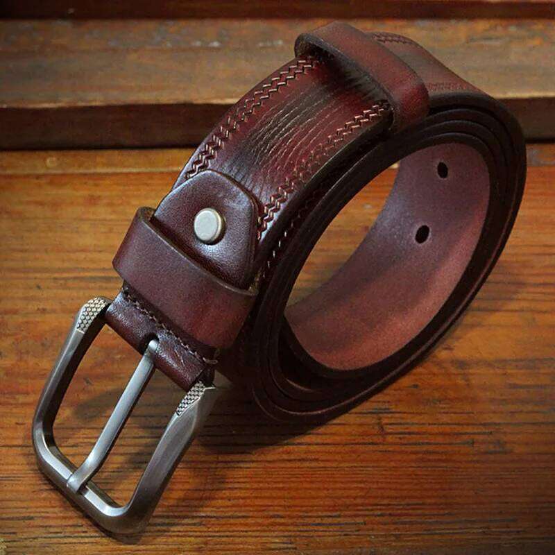 3.8CM Mens Cowskin Belts Luxury Full Grain Cowhide Genuine Leather Belt High Quality Pin Buckle Strap For Jeans Ceintures Cintos Z260226