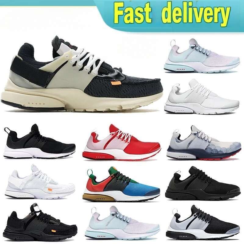 designer Shoes Running Mens Women Prestos Sneakers Triple Black White Muslin Greedy Comet Red Sports Sneaker Womens Casual Runner Shoe Men Mesh Outdoor Trainers