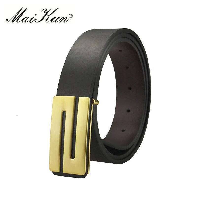 Maikun PU Leather Belts Unisex Brand Luxury Men Women High Quality Belt for Jeans Z260226