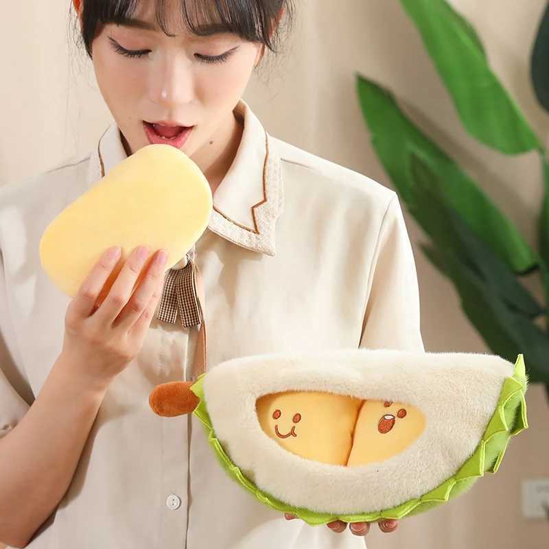 Creative Simulation Detachable Durian Fruit Shape Plush Toy Pillow Durian Decompression Toy Tearable Soft Doll Festival Gifts Y260314