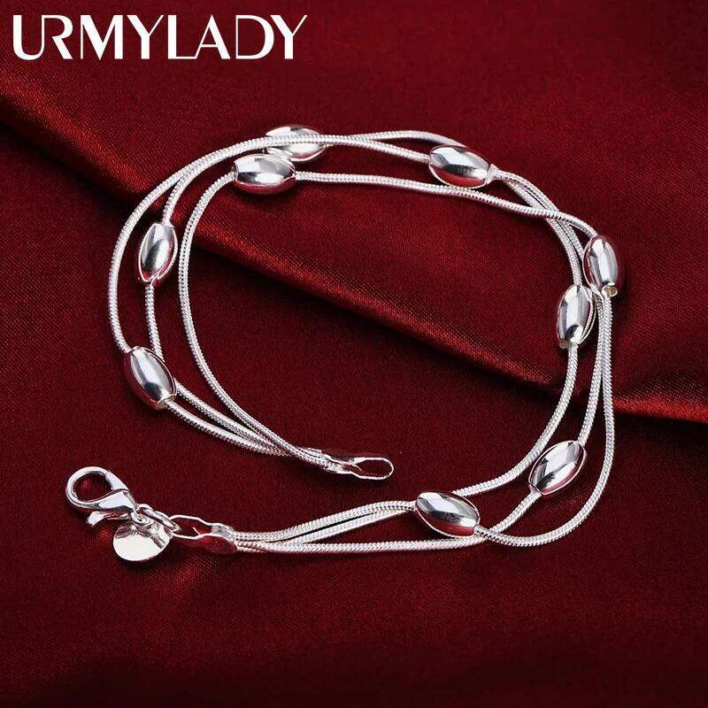 925 sterling silver elegant Snake chain beads Bracelets for women Fashion Party Wedding Accessories Jewelry Christmas Gifts Z260313