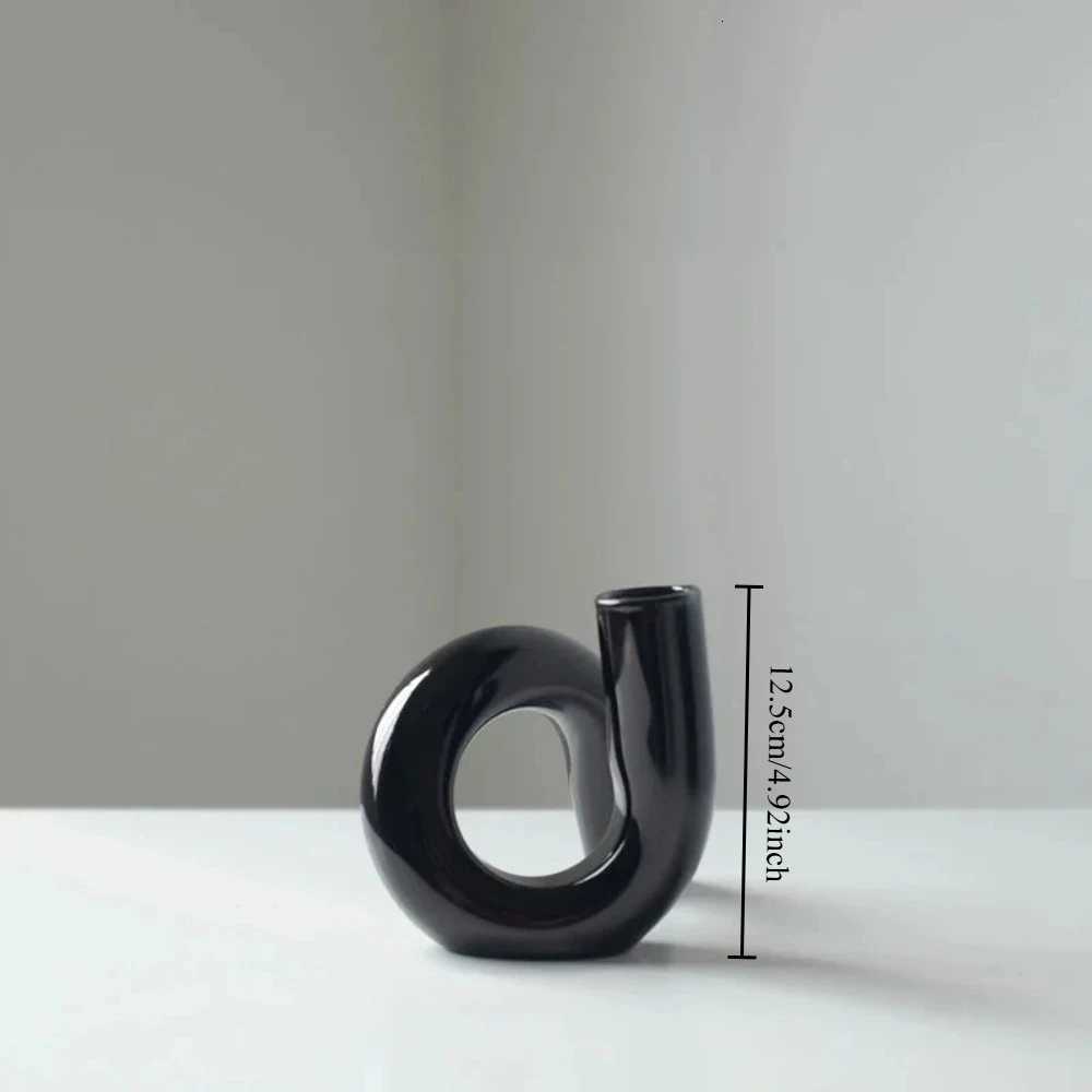 Creative Colored Alien Glass Vase Hydroponic Plant Arrangement Transparent Vase Wedding Table Decorative Living Room Decor Y260314