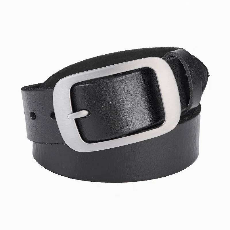 Genuine leather man Fashion Lined up brand Wester Waist strap Natural Trousers Cowhide Harness men Luxury belt Z260226