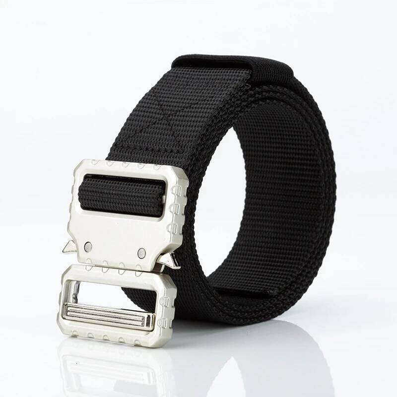 man Nylon Pants Silver Buckle Gift jeans for woman belt fashion belts Z260226