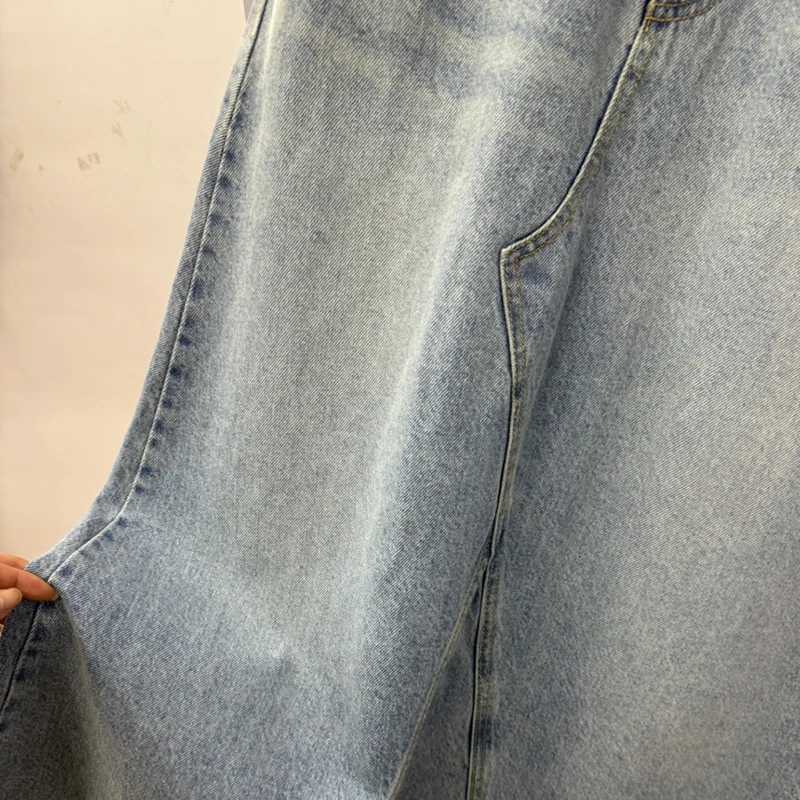 Long Denim Skirt Women 2024 Summer New Arrivals Heart Pattern High Waist A Line Jean Skirt For Women Streetwear Maxi Skirts M260314