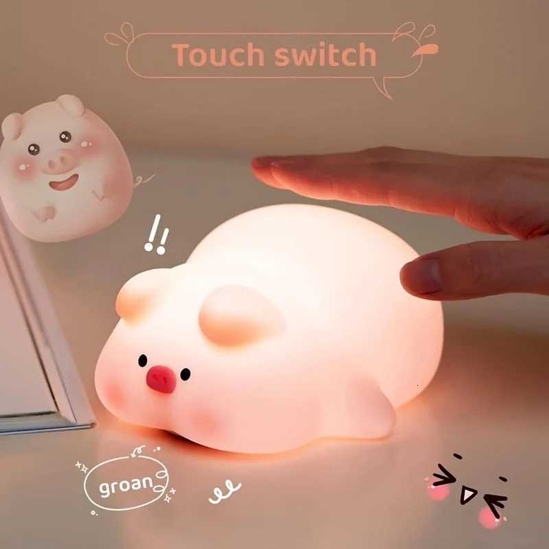 Adorable Piggy Desk LampTouch-Control Dimming Timable Perfect Christmas Stocking Stuffer Holiday Gift Y260314