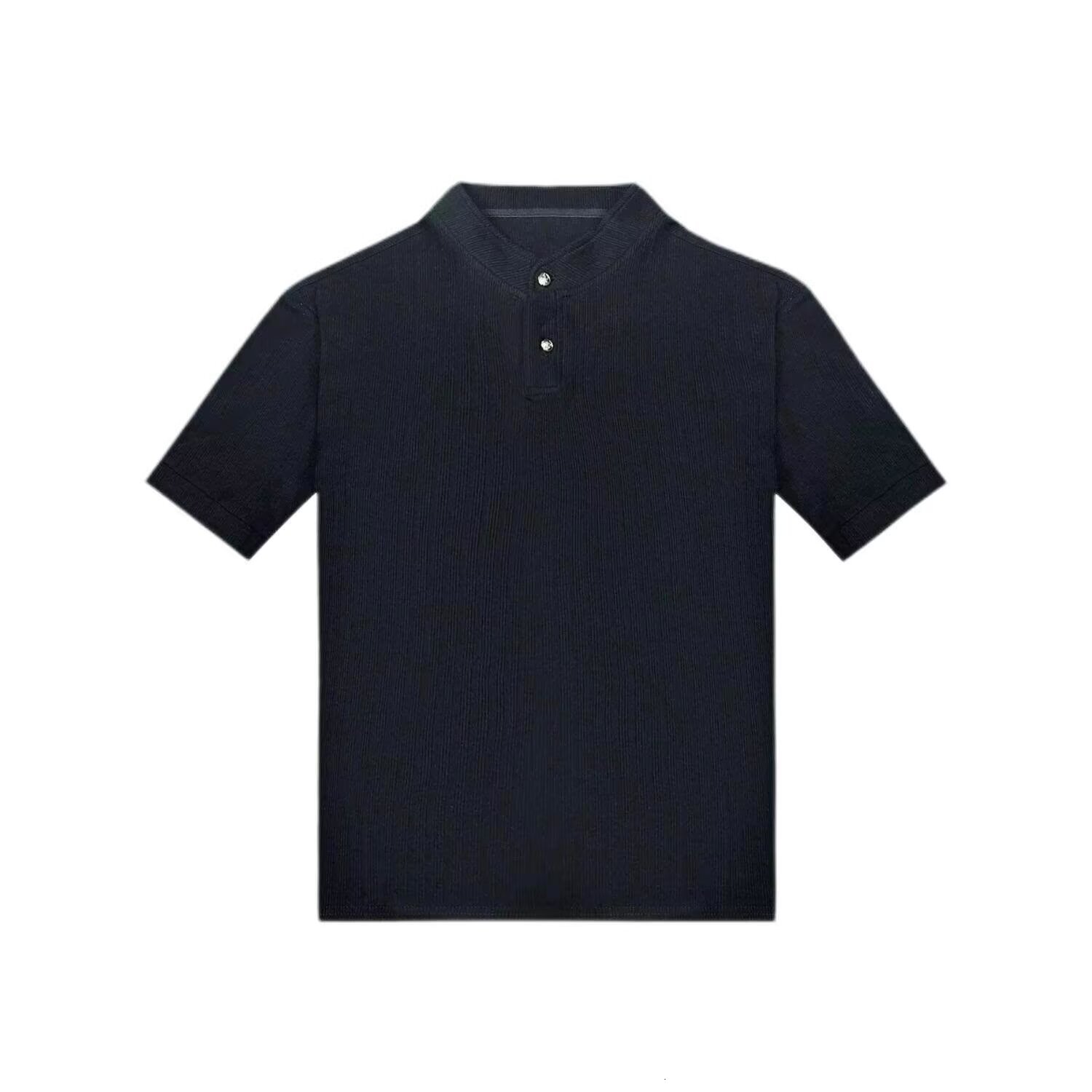 Cleanfit Designer Hoodie Henry Collar Short Sleeve For Men Summer Trendy American Style Heavyweight Designer T-shirt Stylish And Polo Halfsleeve Top