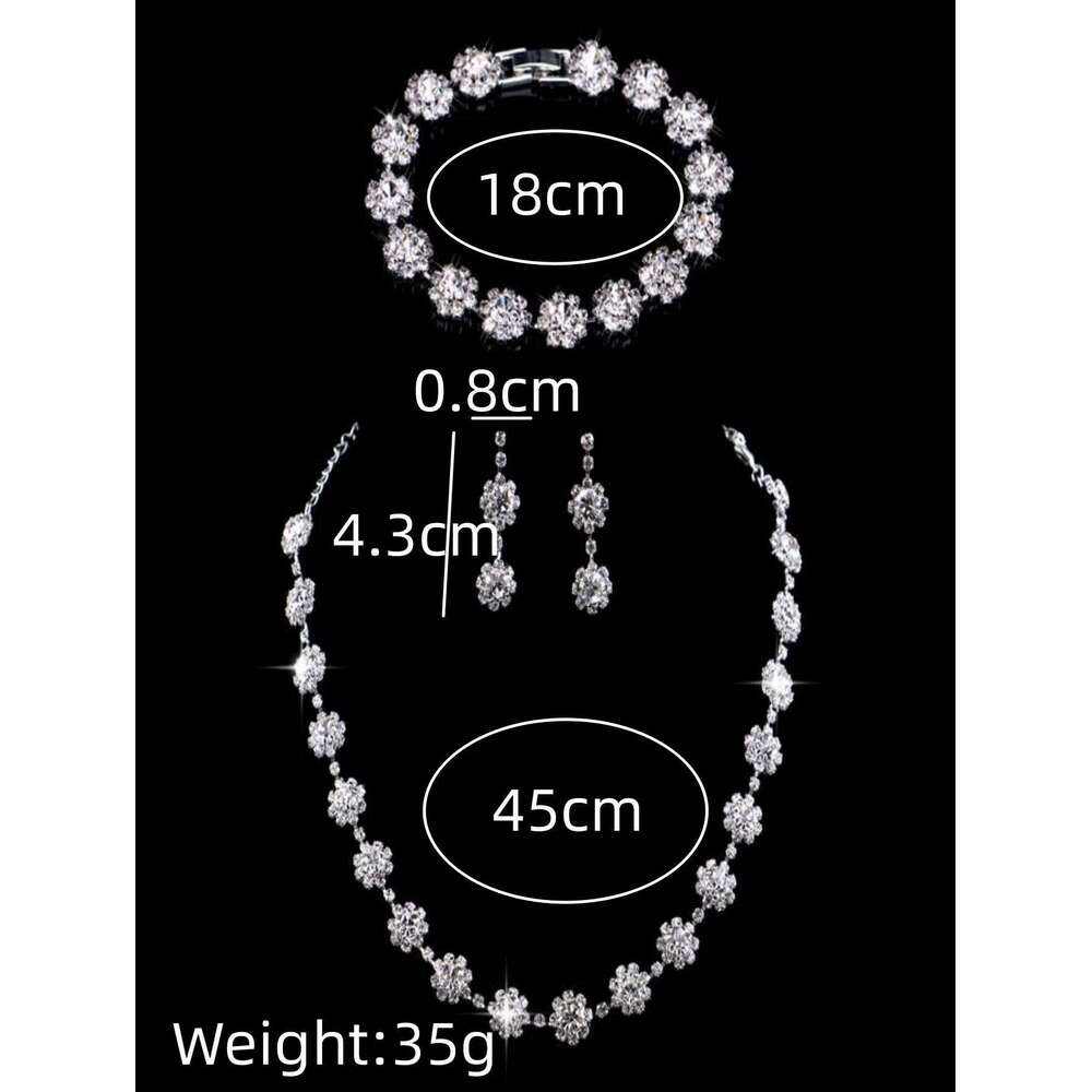 4PC Women's Claw Chain Series Sunflower Flower Earrings Necklace Bracelet Jewelry Set Wedding Party Accessories Z260313