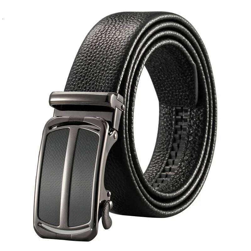 Leather Automatic Buckle First Layer Real Cowhide Business Youth Men's Versatile Middle-aged Casual Belt Z260226
