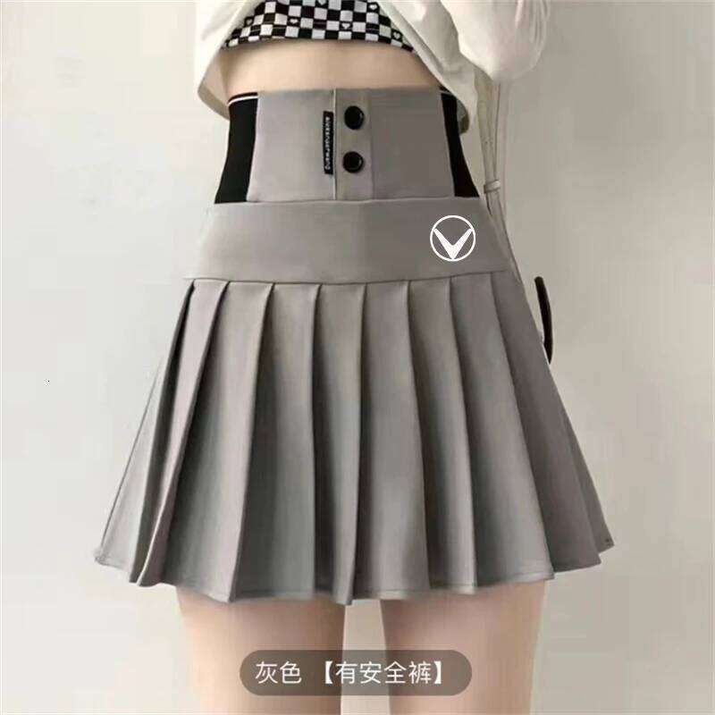 Women Anti-exposure Skirt Girl Fishtail Pencil Skirts Ladies High Waist Pleated Golf Elegant Slim Sports Skort Z260314