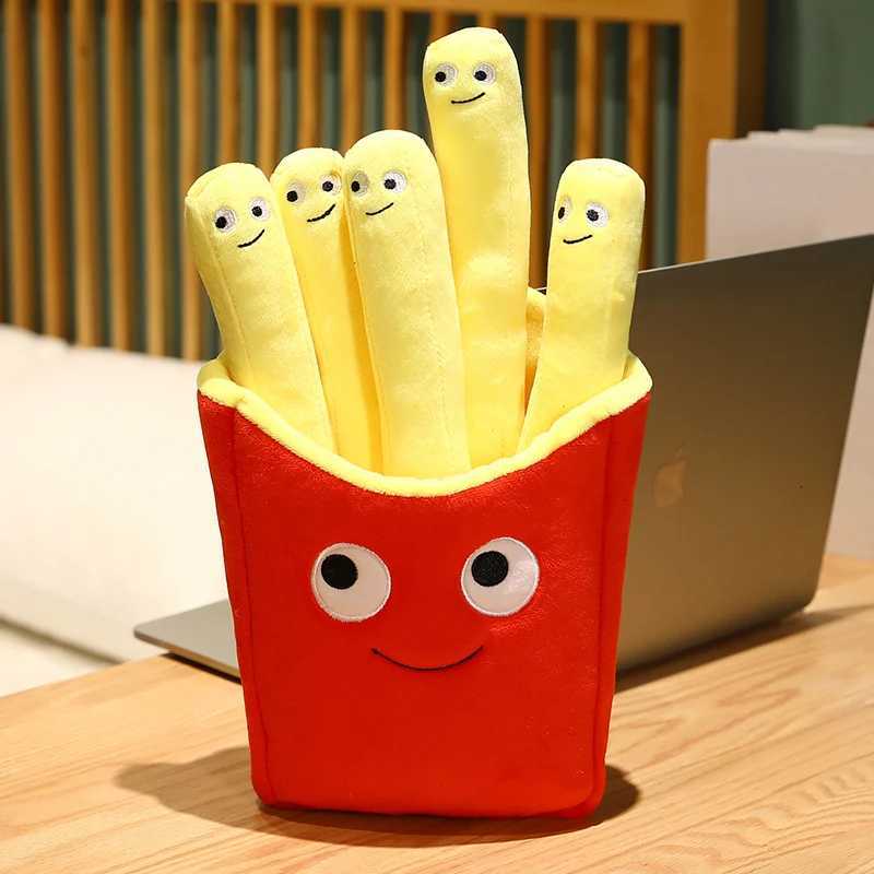 Emotional Support Smile French Fries Plush Stuffed Toy Plush Sofa Pillow Car Accessories Childrens Pretend Play Accessories T Y260314