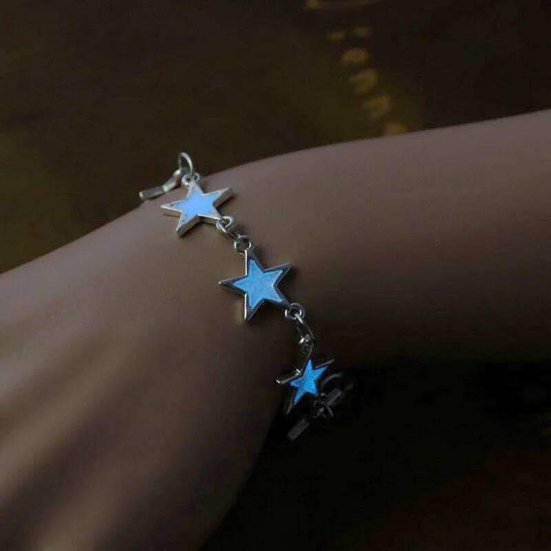 New Romantic Luminous Love Heart Stars for Woman Glow In The Dark Charm Bracelet Girl Party Personality Jewelry Gifts Z260313