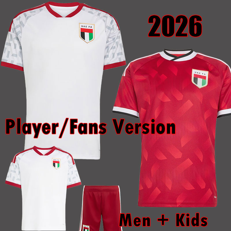 2026 UAE Soccer Jersey Soccer Gear Men and Kids Sets The United Arab Emirates 2026 Home Away Fans Player Version Tops