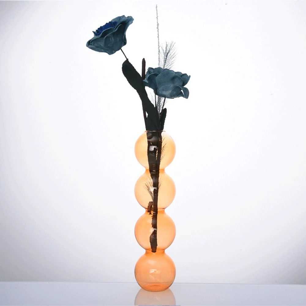 Romantic Glass Vase Simple Creative Hydroponic Flower Pot Funny Modern Spherical Flower Vase Gifts Y260314
