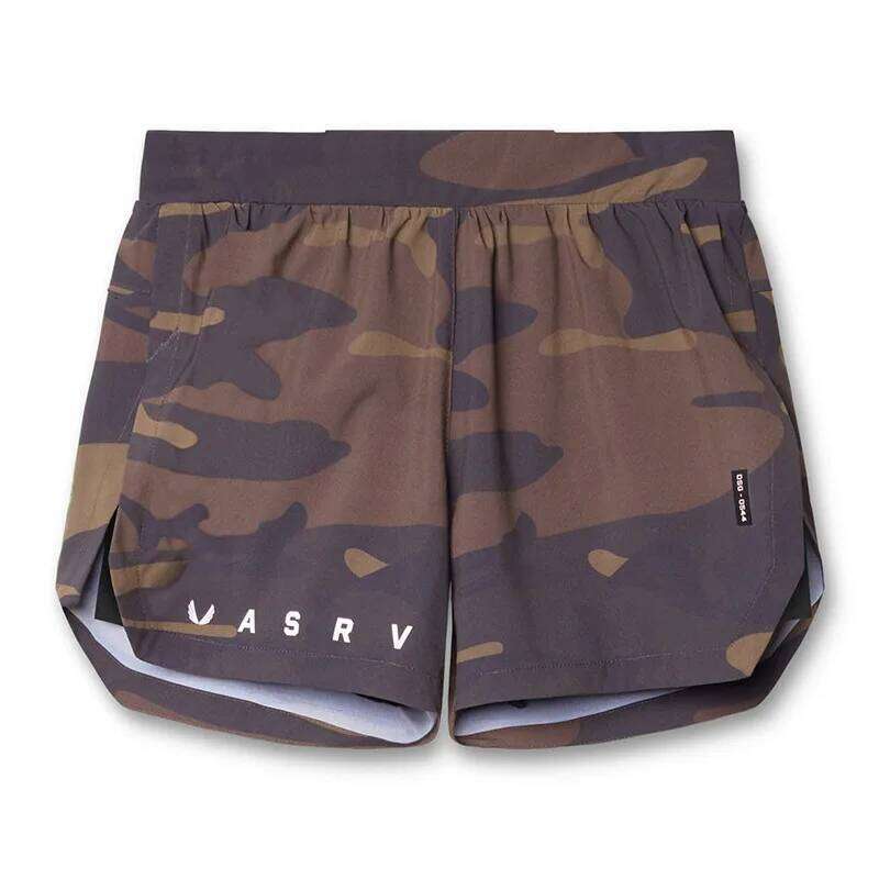 Men's Summer Sports Fashion Brand Quick Dry Double Layer Casual Shorts Outdoor Running Fitness Basketball Pants Z260314