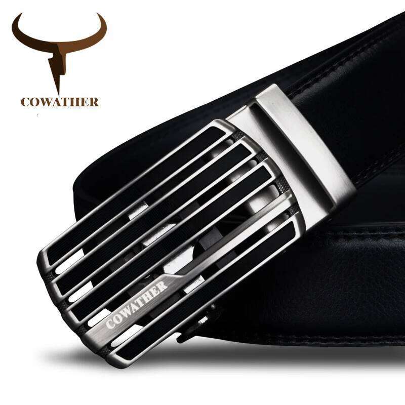 COWATHER New design cow genuine leather strap male belt automatic buckle belts for men fashion style waistband original brand Z260226