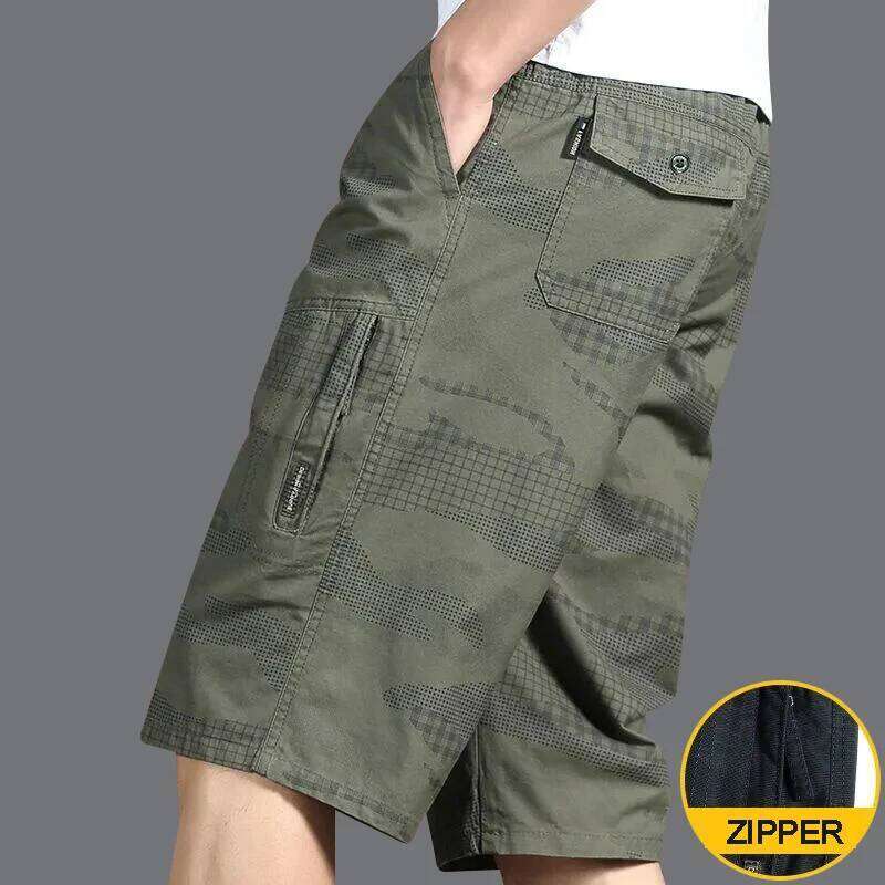 Big Size Men's Sports Casual Fashion Loose Straight Cargo Shorts Cotton Comfortable Beach Running Short Pants Z260314