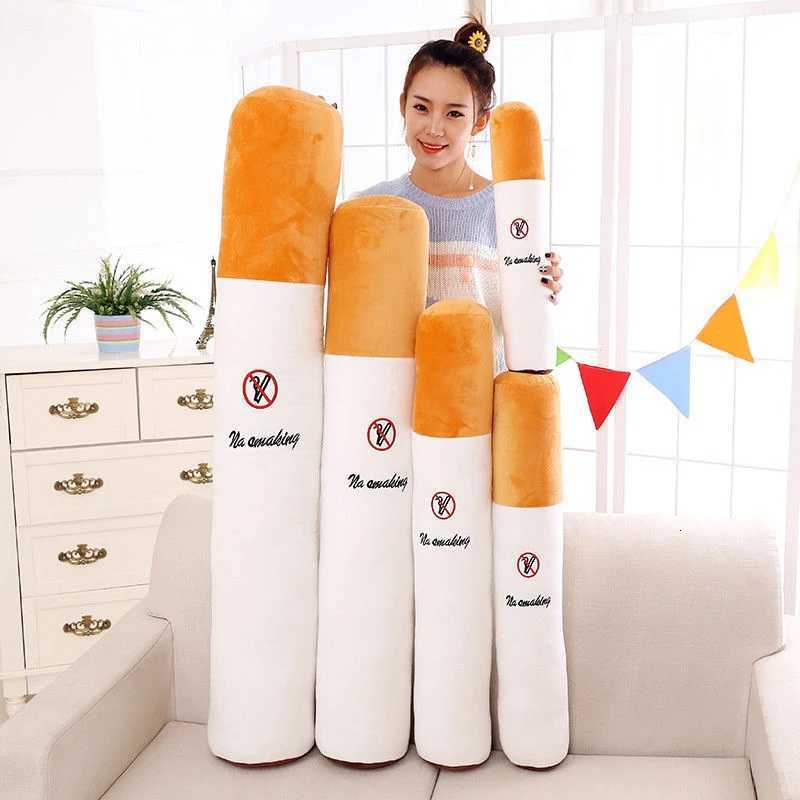 Nice Creative Smoking Cylindrical Sleeping Cushion Cigarette Pillow Plush Toys Fashion Boyfriend Birthday Gift Y260314