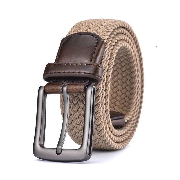 New Men's and Women's Imported Rubber Woven Tide Elastic Young People's Trousers Belt Men Z260226