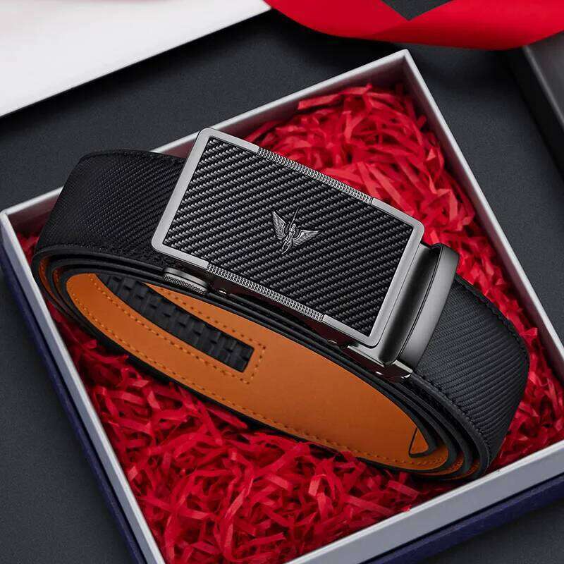 Men's Fashion Automatic Buckle Simple Business Personalized Belt Z260226