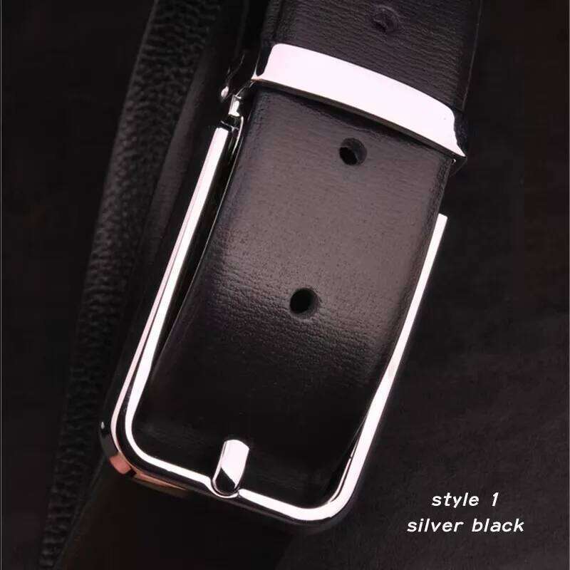 Men's Classical Fashion Business Belts Genuine Leather Men High Quality Pin Buckle Strap Luxury Male Belt Z260226