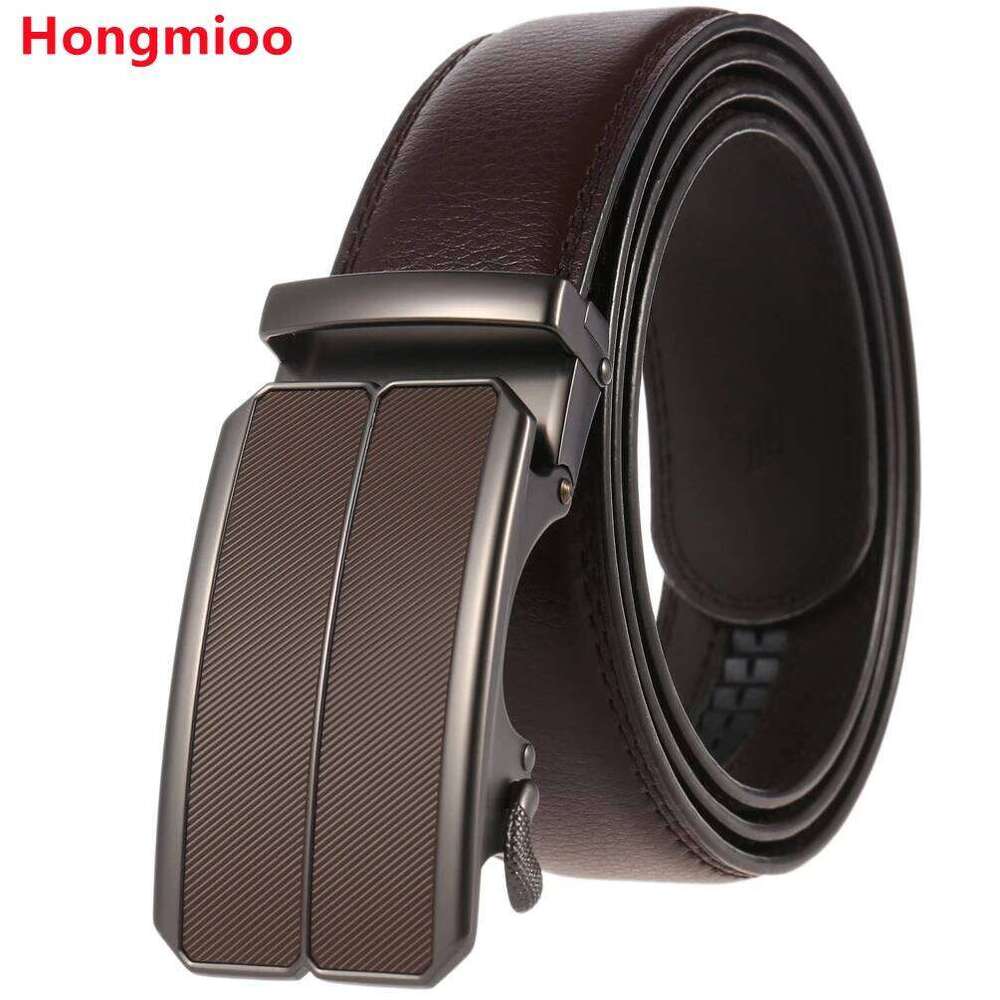 Buckle Genuine Cow Leather Belts For Men Luxury Gift Formal Ceinture Homme Business Cowboy Waistband Trouser Z260226