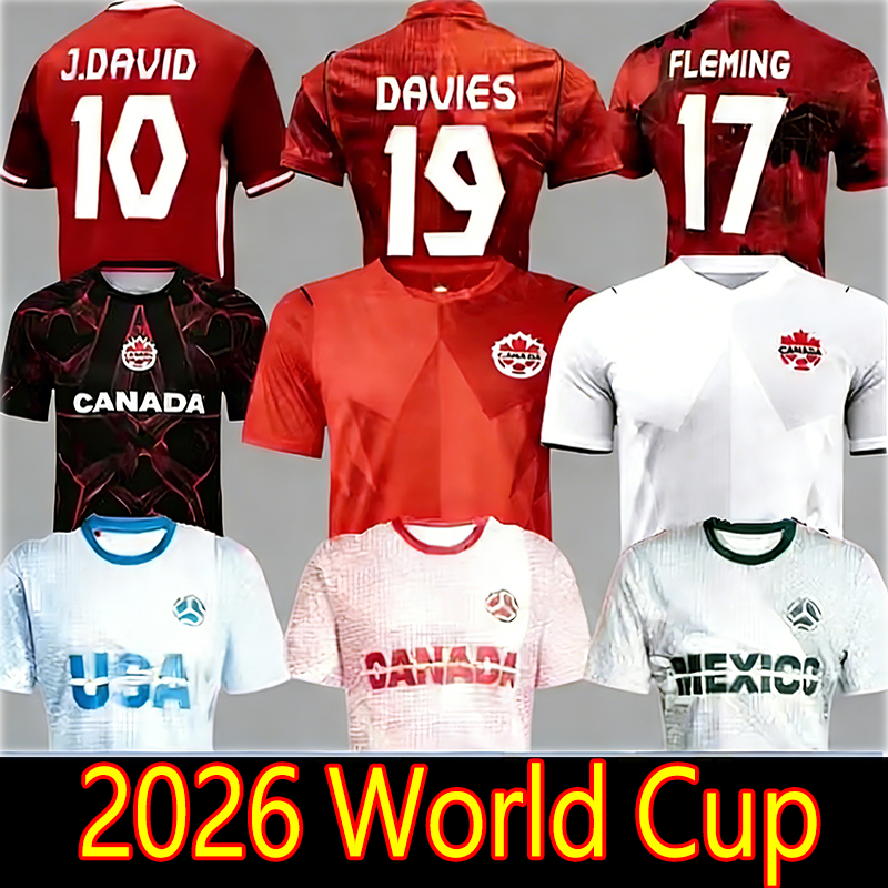 canada jersey World Cup 2026 Canada Soccer Jerseys J.DAVID DAVIES LARIN FLEMING 25 26 CAVALLINI MILLAR EUSTAQUIO FRASER 2025 Football Shirt KIDS KIT Uniforms top