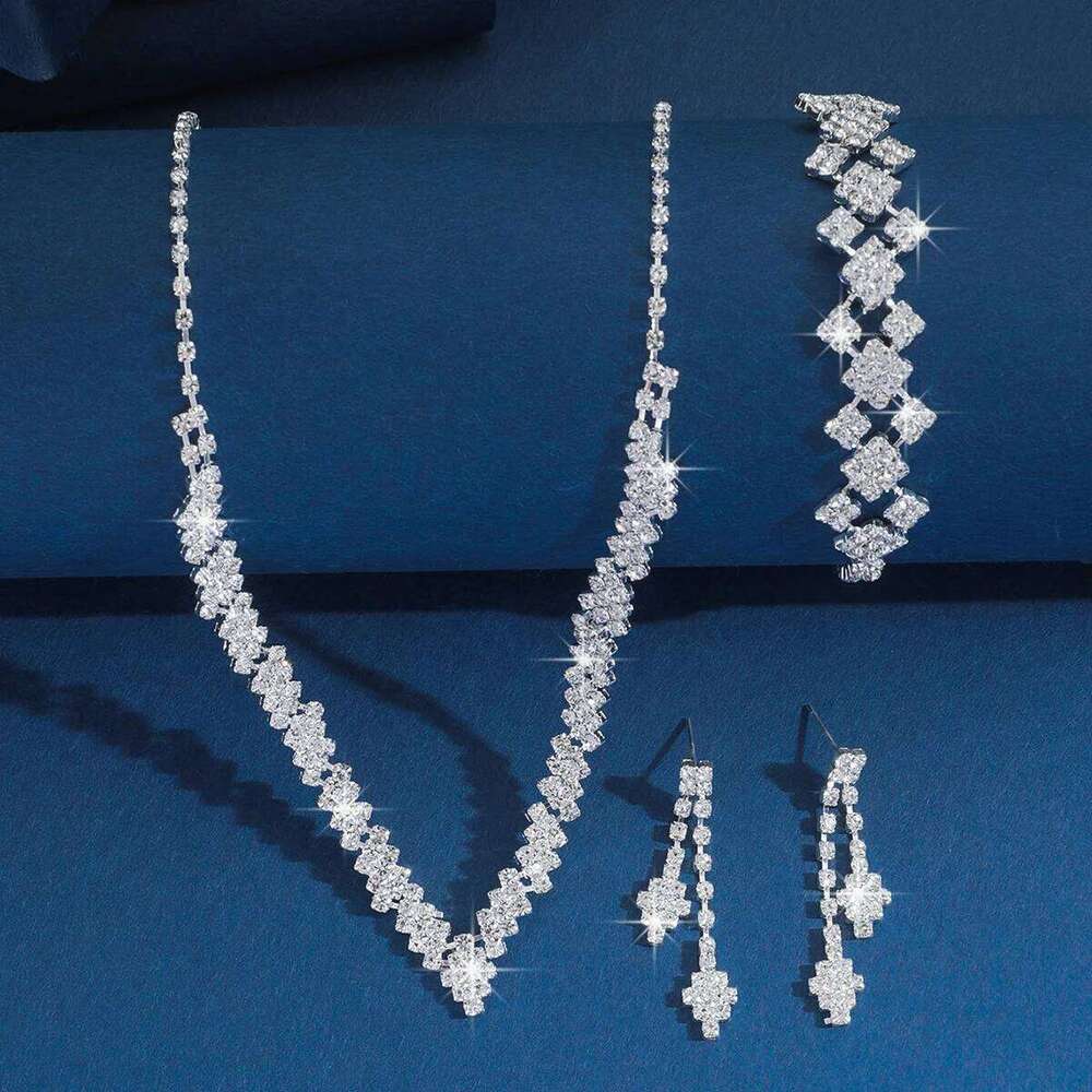 3Pcs/Set of Wedding Season Women's Claw Chain Series Earrings Necklaces Bracelets Jewelry Sets Banquet and Holiday Jewerly Gift Z260313