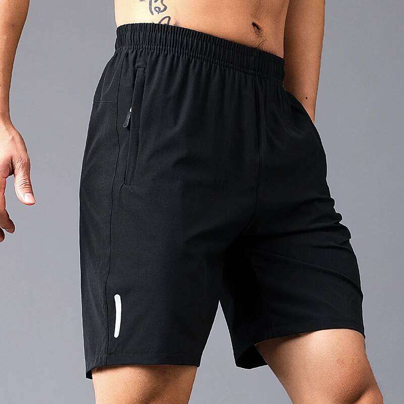 Summer Zip Pocket Short Sports Running Soft Shorts Fitness Sportswear Men's Beach Pants Z260314