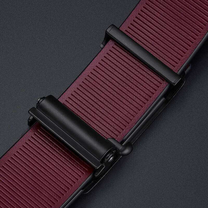 Simple toothless men's with automatic buckle, casual belt, fashionable and personalized belt Z260226