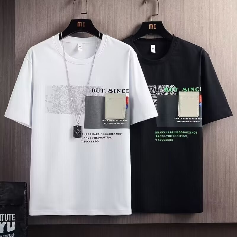 Men's Designer T-shirt Designer Hoodie Shortsleeve Polo Printed Shirt Summer Trendy Loose Design Casual Pocketed Tee
