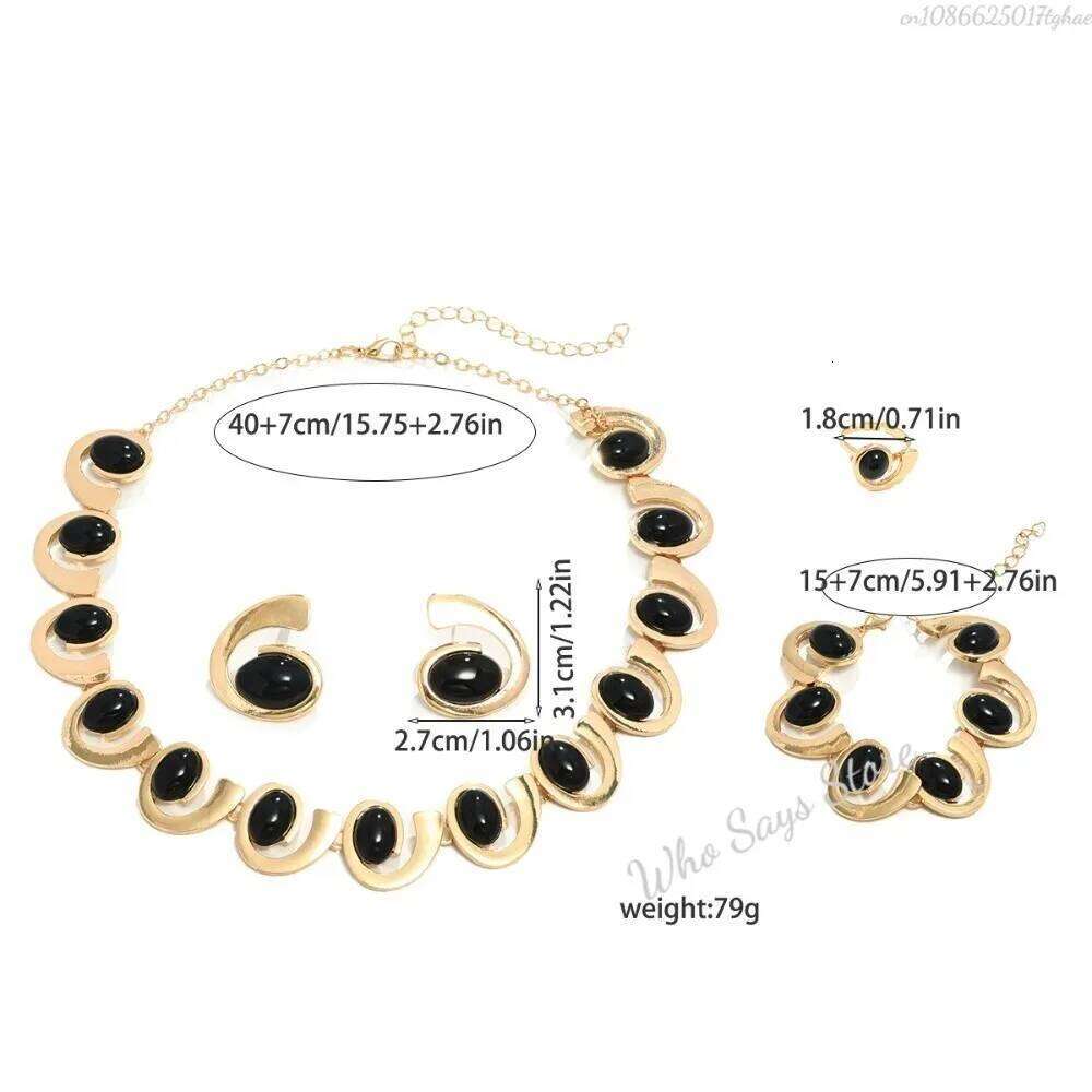 4pcs/set Fashionable Cold Style Geometric Oval Earrings for Women Light Luxury Exquisite Niche Jewellery Woman Z260313