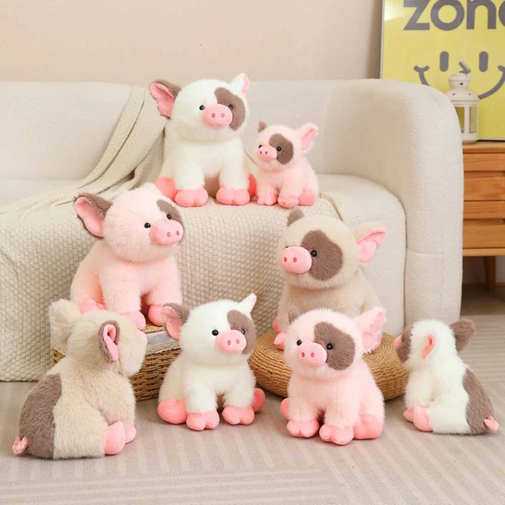 20cm Mini Piglet Plush Toy White Teacup Pig Stuffed Farm Animal Piggy Soft Dolls Birthday Presents Cuddle Christmas Plushie Gift Y260314
