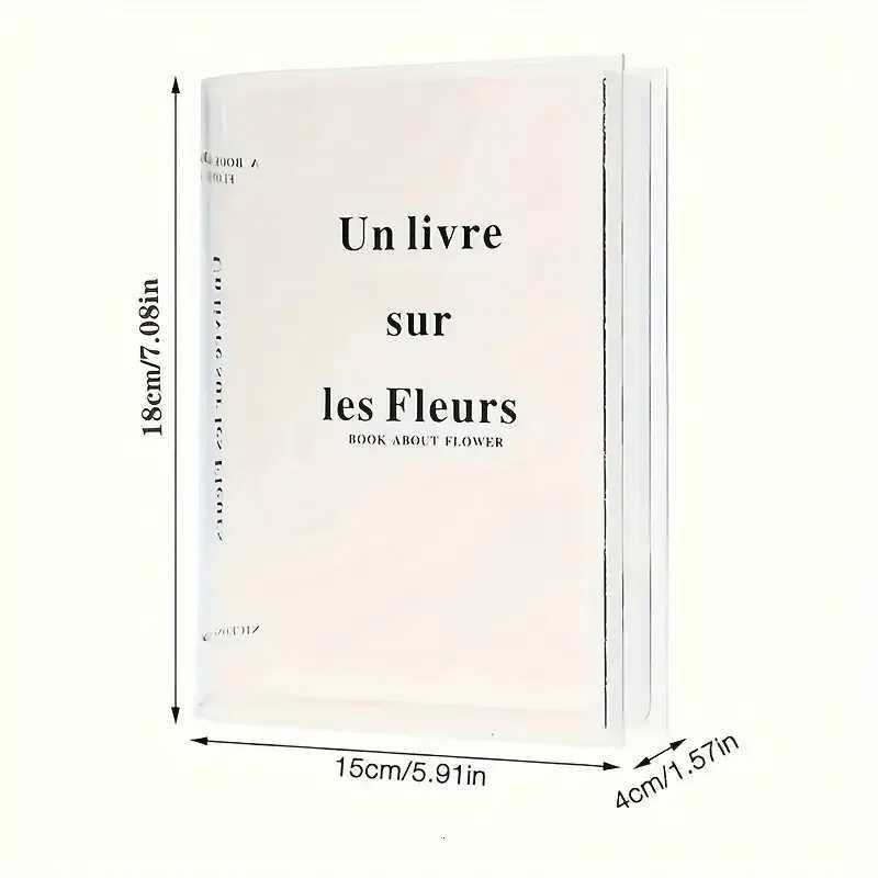 Clear Book Vase Aesthetic Acrylic Vase Unique Flower Vase For Cute Bookshelf Decor Modern Style Vase Room Decor Floral Container Y260314