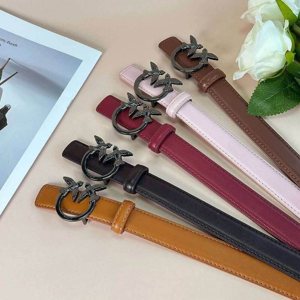 Parisian Women's Belt Fashionable Versatile Plain Pattern Casual Style Accessory for All Seasons Z260226