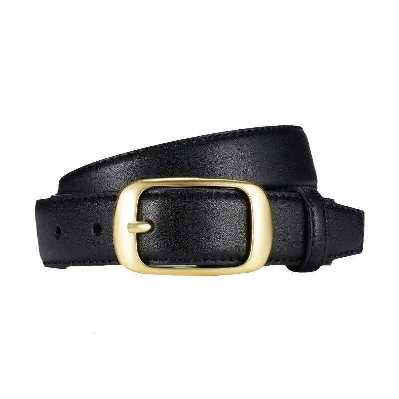 Fashionable Gold Alloy Buckle Women's Belt - High Quality Soft Pu Leather | Perfectly Matched with Jackets and Jeans, New Style Z260226