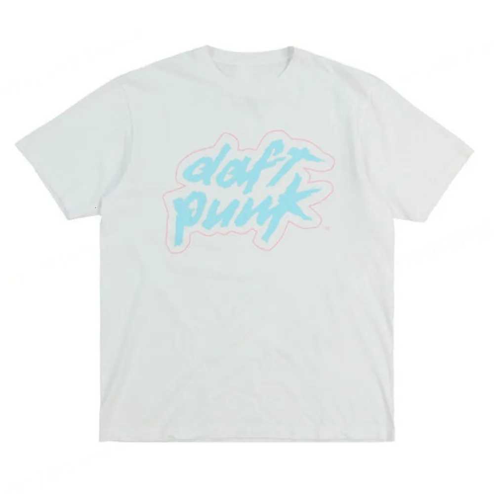 Mens Daft Punk summer T-shirt cotton T-shirt womens casual wear womens solid color short sleeved unisex streetwearXJ260314