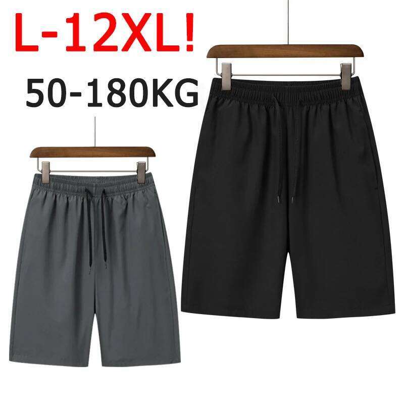 Men's Shorts Plus 50-180kg 10XL 11XL 12XL Breathable Comfort Short Pants Summer Male Oversize Trouser Big Size Men Clothing Z260314