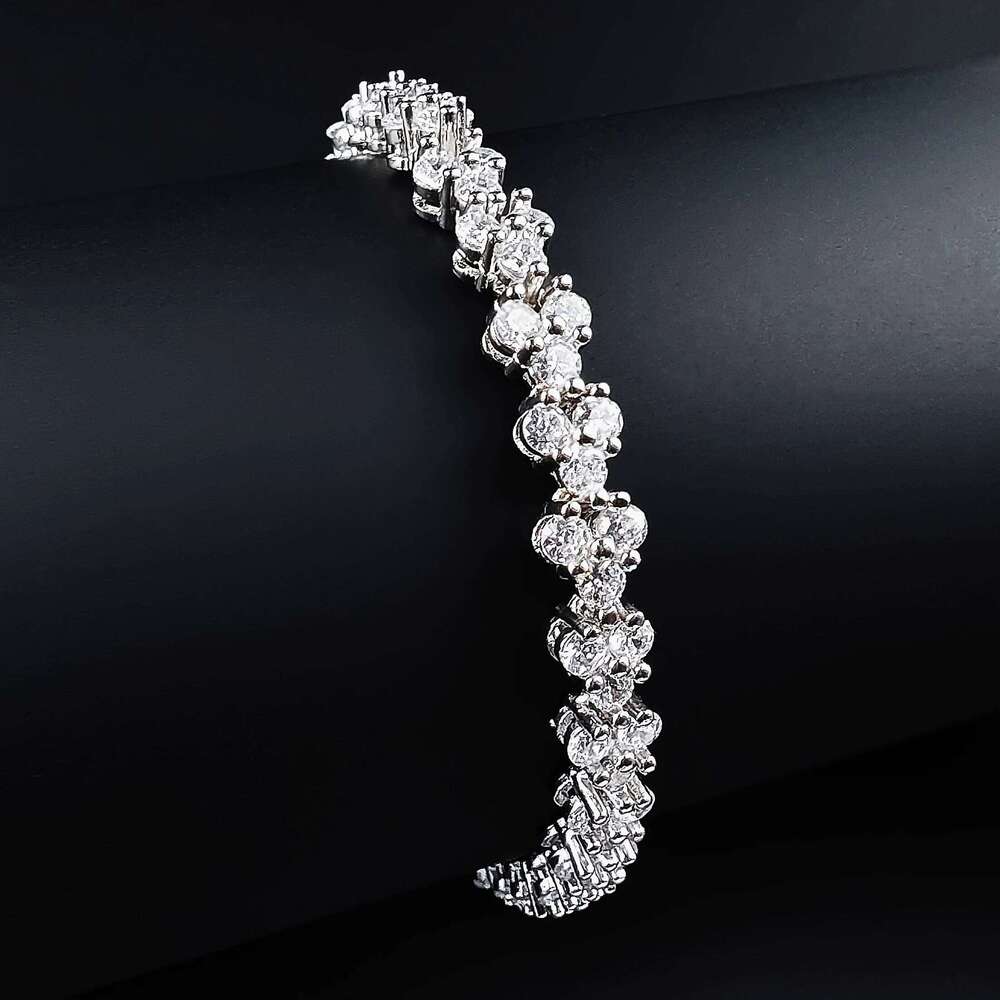 Luxury Roma 18cm Rose Gold Silver Color Bracelet Bangle for Women Wedding Gift Jewelry Wholesale on Hand Love S5457 Z260313