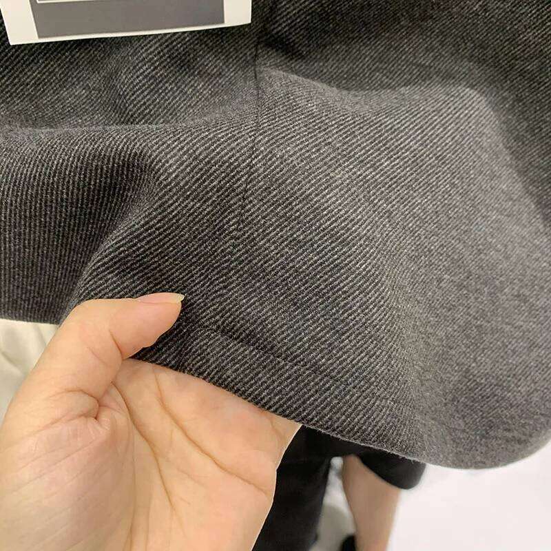 Mini Skirts for Women 5XL French Vintage New Side-slit Solid High Waist Fashion Elegant Ulzzang BF Stylish A-line Ins Z260314