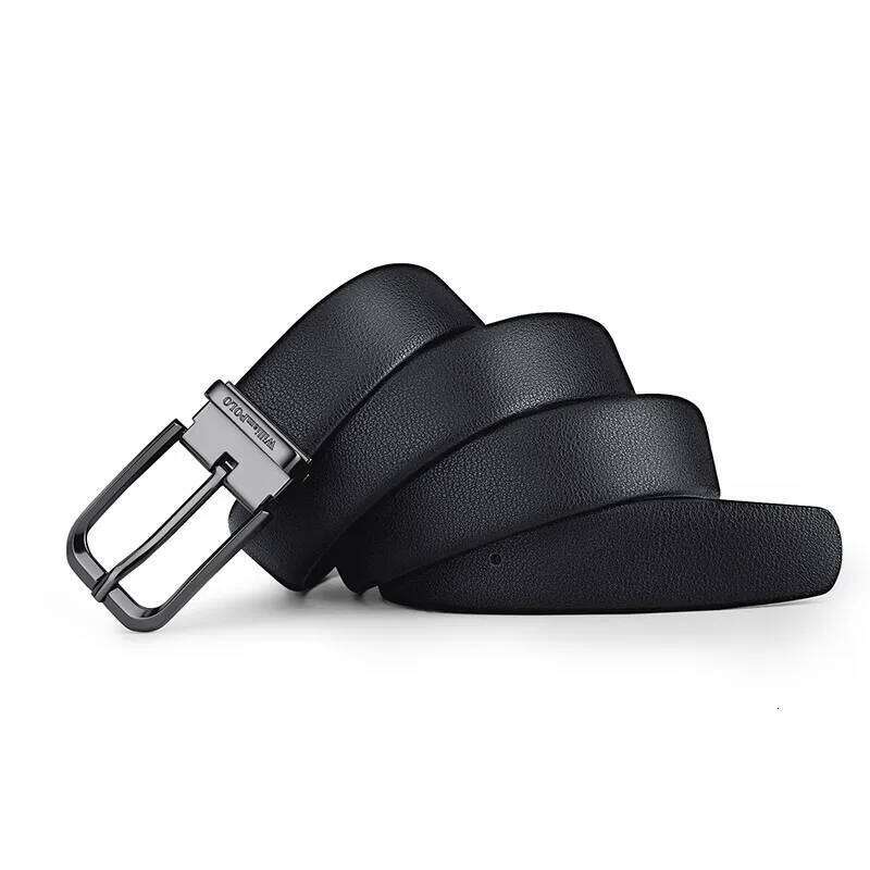 Business genuine leather fashionable needle buckle style men's belt, personalized high-end belt Z260226