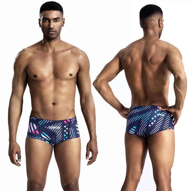 2026 New arrival Man Swimwear The latest Breathable Lining Baador Hombre Adjustable Waist Beach Briefs Swim Trunks Z260314