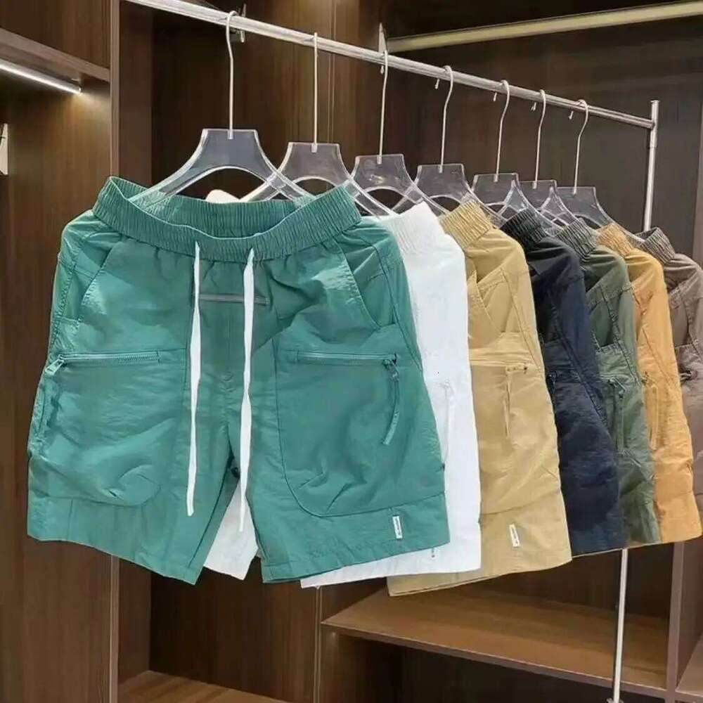 Japanese Men's All-Match Fashion Brand Casual Working Quick-Dry Pants Loose Straight Shorts gym shorts Z260314