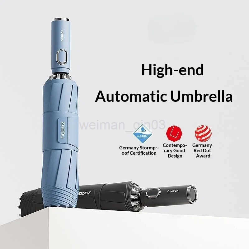 Fully automatic umbrella rainstorm-resistant section-by-section retractable high-end car folding umbrella H260314