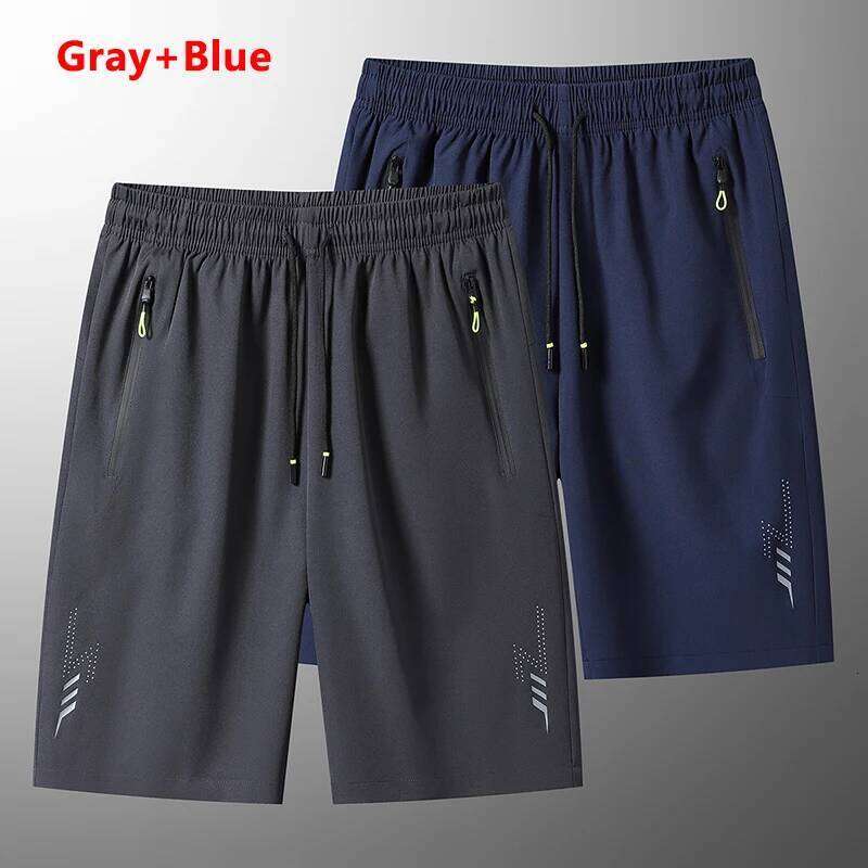 2 Pieces Summer Loose Sports Board Shorts Outdoor Running Jogging Gym Fitness Short Pants Men Quick Dry Bottom Casual Z260314