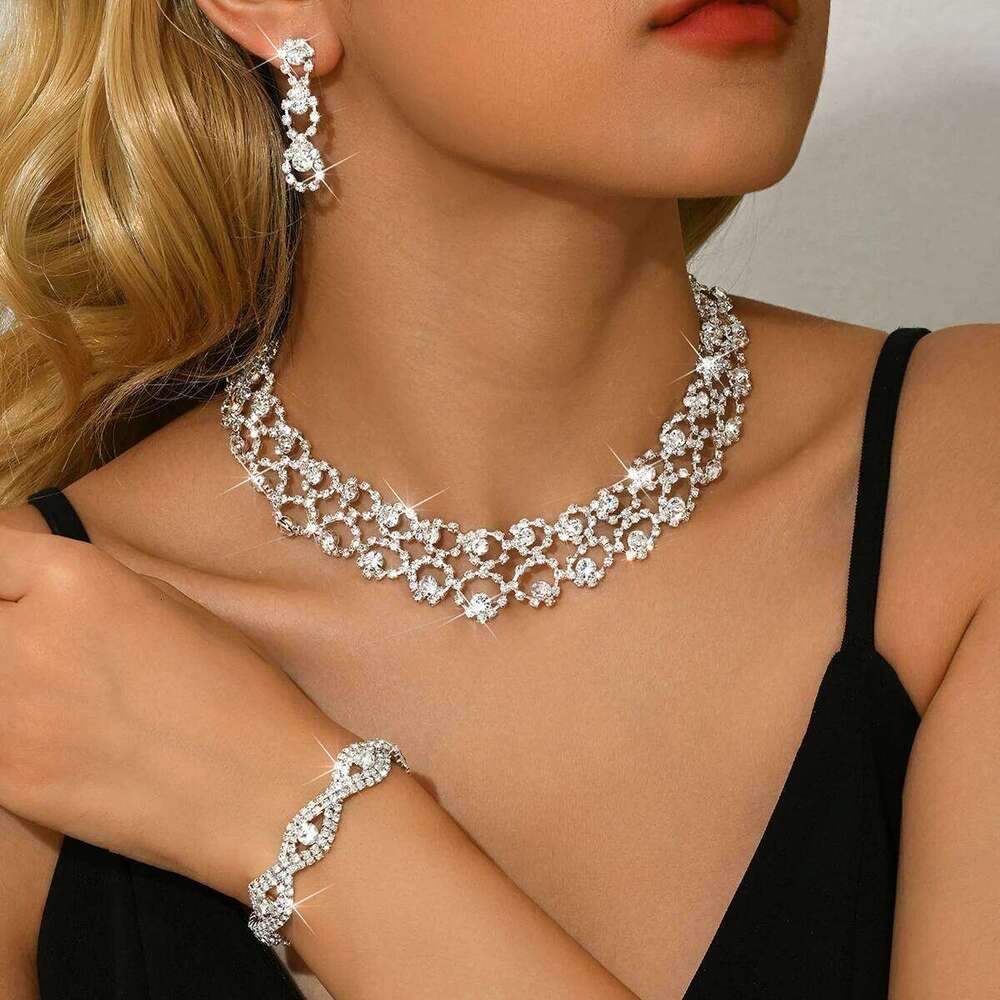 Women's Vintage Jewelry Set Copper Chain Necklace Earrings Bracelet Casual All-Season Accessories for Wedding Parties Daily Wear Z260313