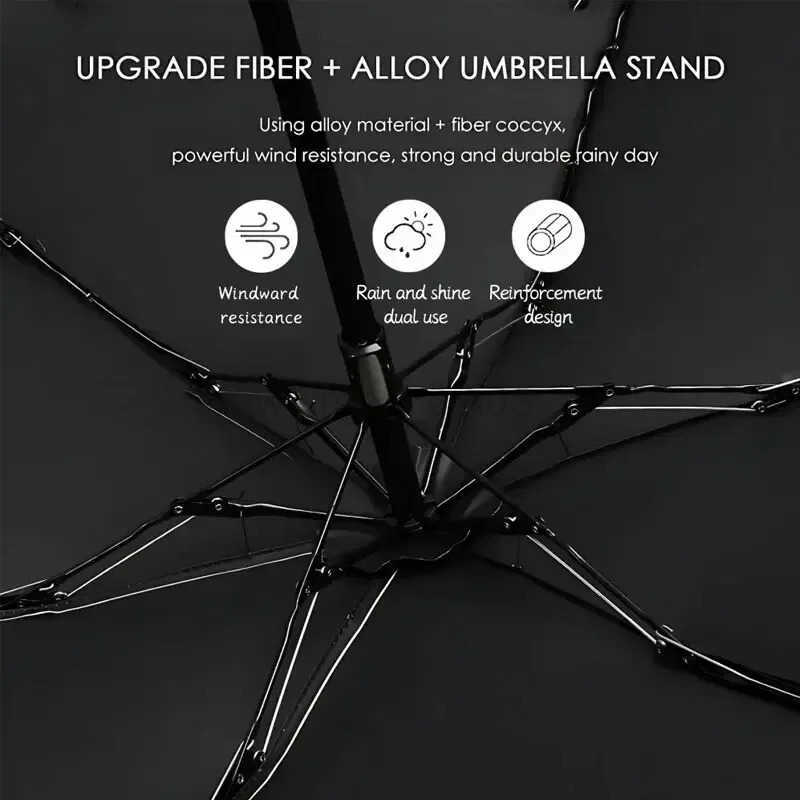 Multicolor 6-Ribs Ultra-Light Folding Travel Umbrella Compact Pocket-Sized Windproof Rainproof with Capsule Case H260314