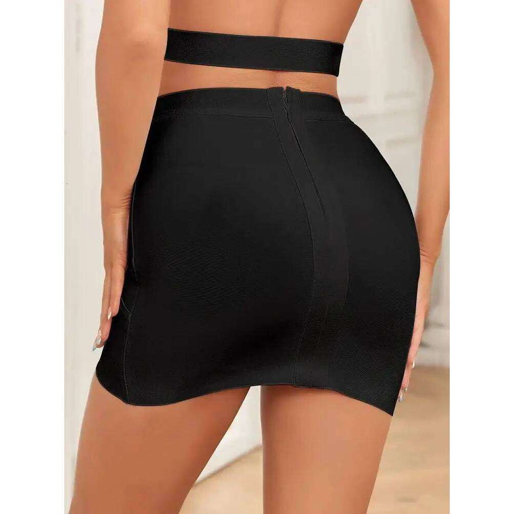 BEAUKEY Sexy Women Mini Short Elastic Slim Bandage Pencil Bodycon Blue Red Yellow Black Night Club Party Skirt Z260314